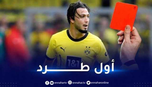 بن سبعيني يتعرض للطرد بالبطاقة الحمراء في الدوري الألماني