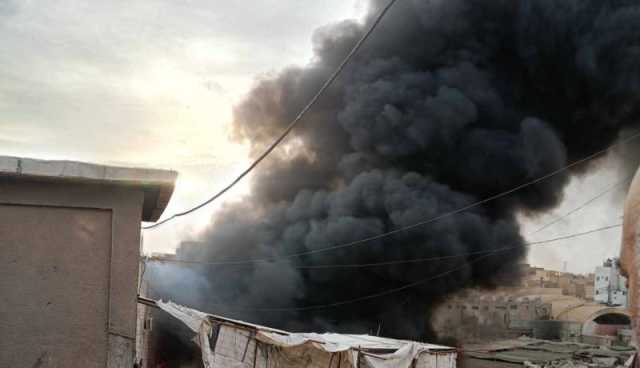 الوادي: حريق بثلاث محلات لبيع الملابس في سوق دبي