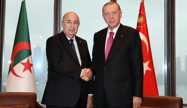 الرئيس تبون يتلقي نظيره التركي أردوغان