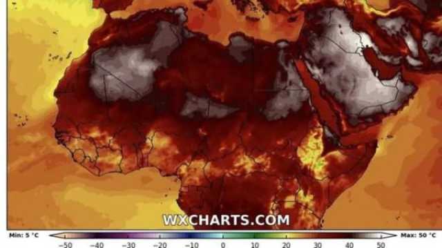 «الأرصاد» تحذر من طقس الأحد المقبل بنشر خريطة حرارية حمراء: الرطوبة السبب أي خدمة