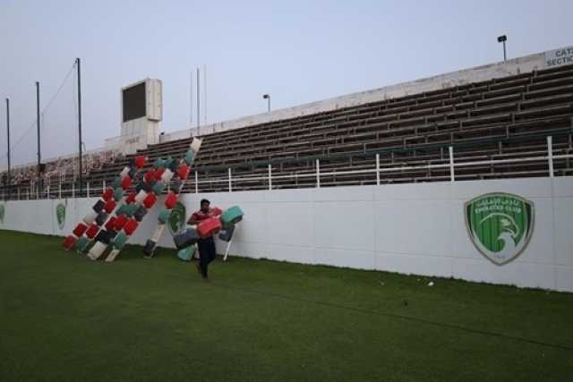 نادي الإمارات يبدأ صيانة وتحسين مرافق الاستاد