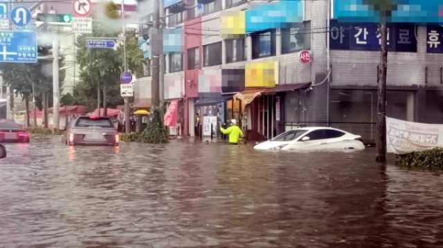 إجلاء الآلاف بسبب الأمطار الغزيرة في كوريا الجنوبية