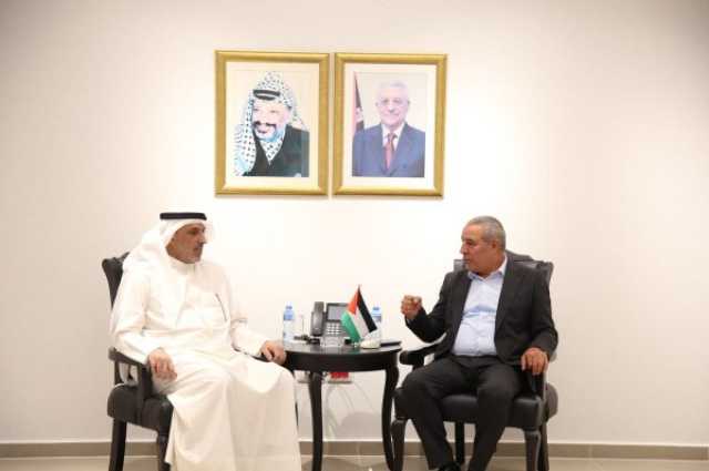 الشيخ يلتقي مسؤولاً كويتياً ويضعه في صورة آخر التطورات على الساحة الفلسطينية