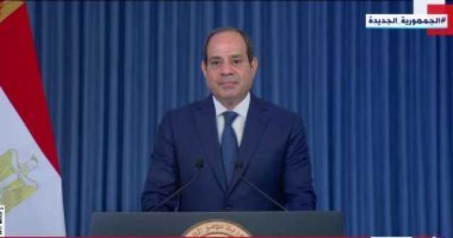 الرئيس السيسى: ثورة يوليو نظرت ذات يوم للمستقبل فأرادته حرا كريما لمصر وأبنائها