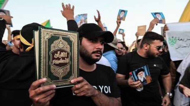 مراسلنا: تظاهرات حاشدة في بغداد لأنصار الفصائل المسلحة احتجاجا على حرق القرآن (فيديو)
