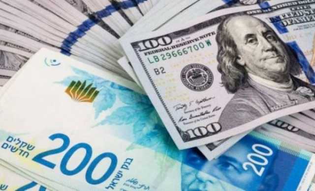 هبوط سريع لصرف الدولار مقابل الشيكل اليوم الخميس 13-7-2023 أخيرة