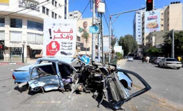 'المرور' بغزة: 3 إصابات في 4 حوادث سير خلال 24 ساعة الماضية