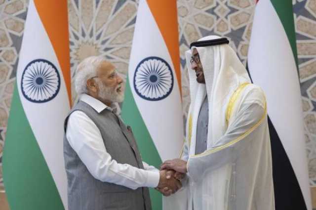 محمد بن زايد ومودي يرحبان باتفاق التبادل التجاري بين الإمارات والهند بالعملتين المحليتين