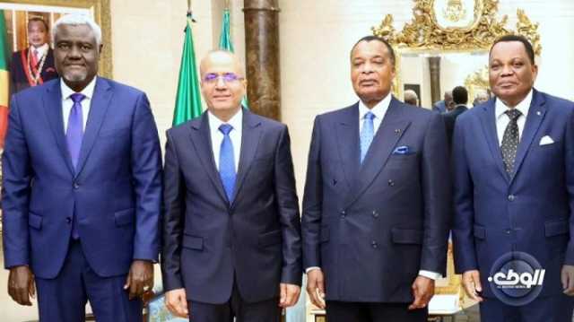 بحضور رئيس مفوضية الاتحاد الأفريقي.. “اللافي” يلتقي رئيس جمهورية الكونغو برازافيل