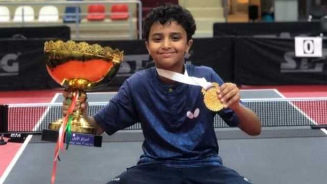 - ناشئ إنبي يتوج بذهبية البطولة العربية لتنس الطاولة