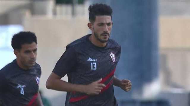 - الزمالك يؤدي عمليات الإحماء قبل ملاقاة النصر السعودي