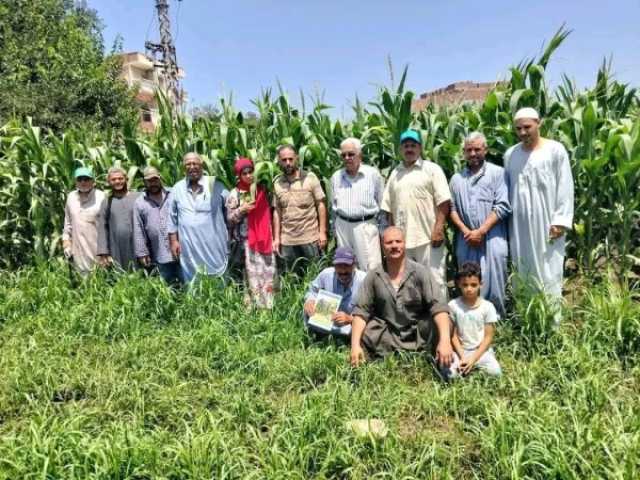 زراعة الشرقية تنظم يوم حقلي ارشادي عن زراعة الذرة الشامية لمزارعي قرية ميت ردين