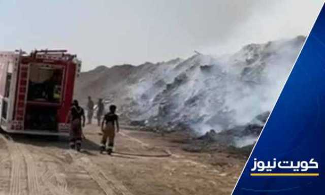 فرق الإطفاء سيطرت على حريق مهملات في مردم النفايات على طريق السالمي