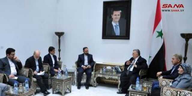 رئيس مجلس الشعب السوري يلتقي السفير الإيراني بدمشق