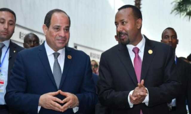 السيسي يلتقي رئيس وزراء إثيوبيا ويبحثان قضية سد النهضة وأزمة السودان (فيديو)