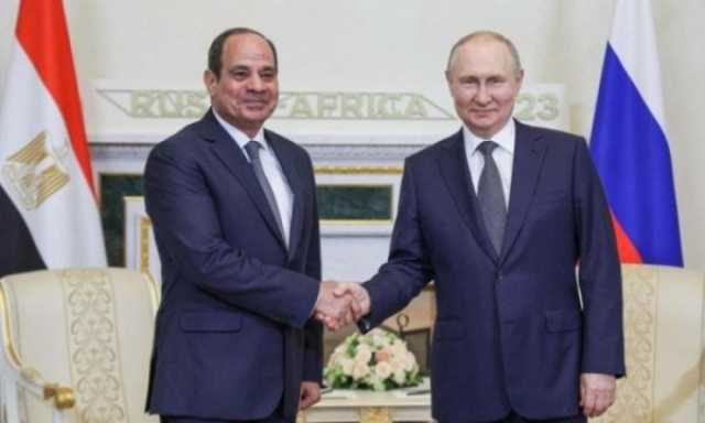 بوتين يأمل في إنشاء منطقة صناعية روسية بقناة السويس المصرية