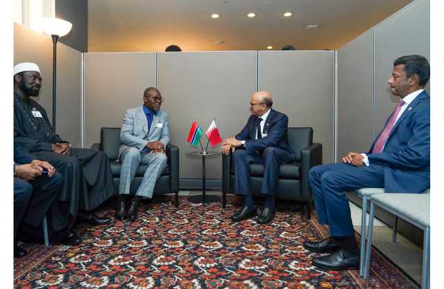 وزير الخارجية يجتمع مع نائب رئيس جمهورية غامبيا