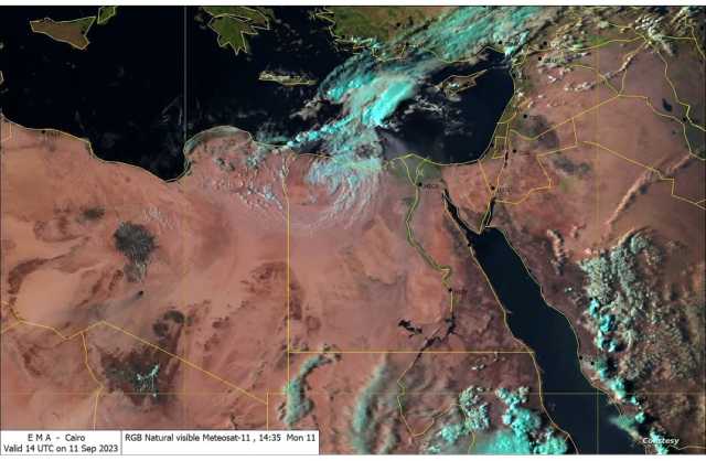 أمطار رعدية ورمال.. مصر تستقبل العاصفة «دانيال»