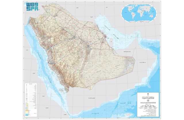 السعودية تعلن عن الخارطة الرسمية بالحدود الدولية المعتمدة عبر موقع «الجيومكانية» الإلكتروني