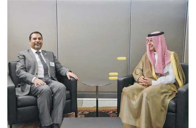 وزير النفط والبيئة يلتقي بوزير الخارجية السعودية على هامش انعقاد أعمال الدورة 78 للجمعية العامة للأمم المتحدة في نيويورك