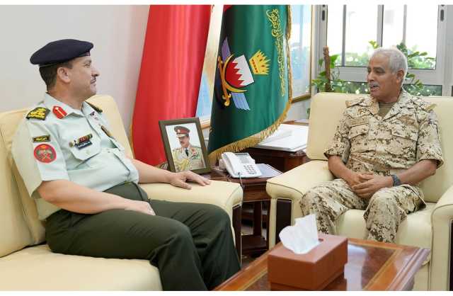 رئيس هيئة الأركان يستقبل الملحق العسكري بسفارة الأردن في البحرين