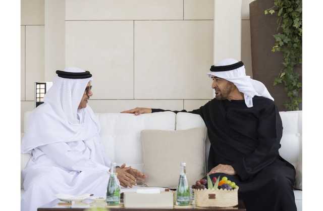 سمو رئيس دولة الإمارات العربية المتحدة الشقيقة يستقبل سعادة وزير الخارجية