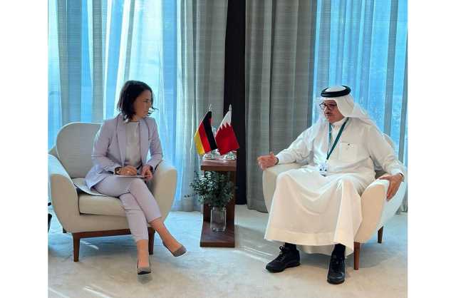 وزير الخارجية يلتقي مع وزيرة خارجية جمهورية ألمانيا الاتحادية 