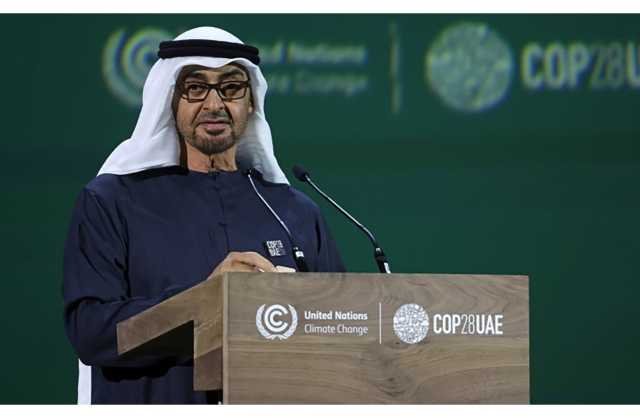 رئيس الإمارات يعلن إنشاء صندوق بقيمة 30 مليار دولار للحلول المناخية على مستوى العالم