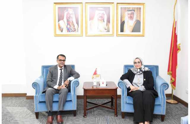 وزيرة الصحة تستقبل سفير جمهورية باكستان الإسلامية لدى مملكة البحرين بمناسبة تعيينه 