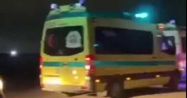 إصابة 7 أشخاص فى حادث انقلاب سيارة على طريق الكوامل بسوهاج