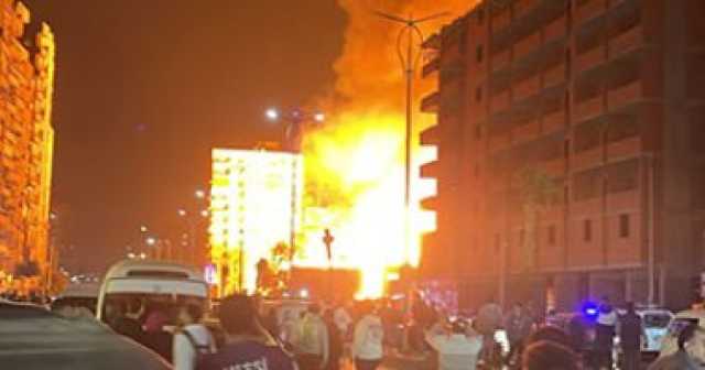 حريق استوديو الأهرام بعد ساعات من ختام يوم تصوير مسلسل المعلم