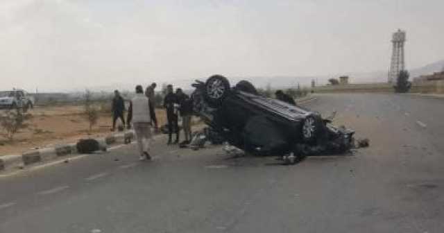 مصرع شخص وإصابة آخر فى انقلاب سيارة على الطريق الساحلى الإسكندرية