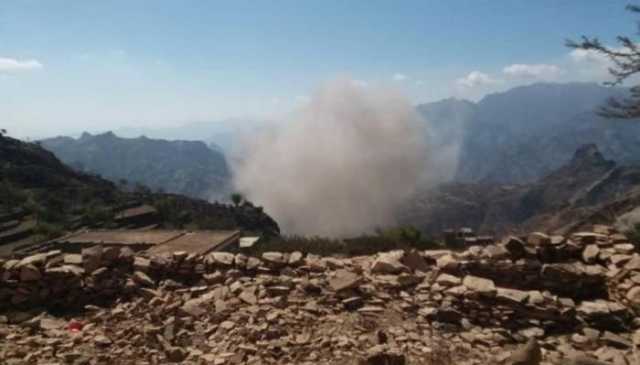 سقوط صاروخ حوثي باليستي في الضالع