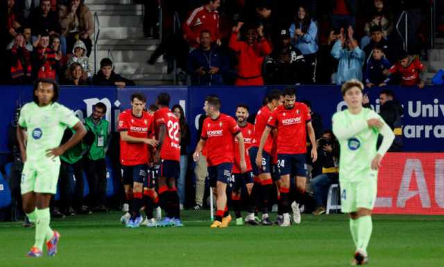 الدوري الإسباني: أوساسونا يكرم وفادة برشلونة ويلحق به الخسارة الأولى هذا الموسم