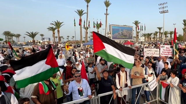 للجمعة السابعة تواليا.. مظاهرات داعمة لغزة في عدة مدن ليبية