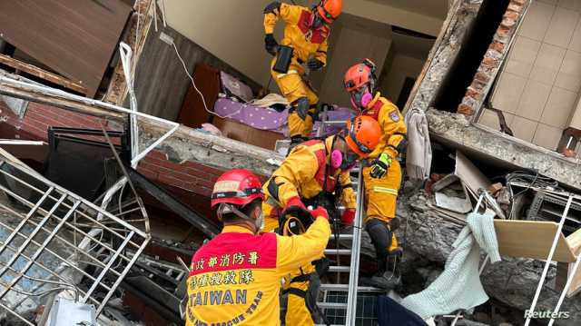 ارتفاع حصيلة ضحايا زلزال تايوان إلى 7 قتلى وأكثر من 700 جريح