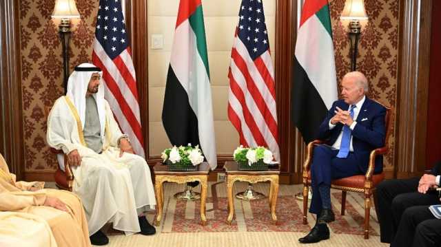 بايدن يبحث مع رئيس الإمارات إهاب حماس والمساعدات الإنسانية