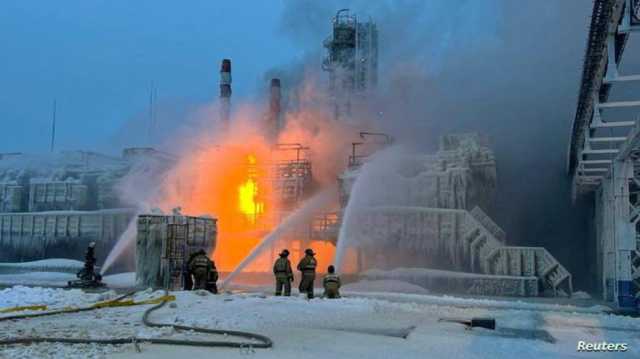بعد حريق.. وقف مؤقت للعمل في محطة غاز روسية على بحر البلطيق