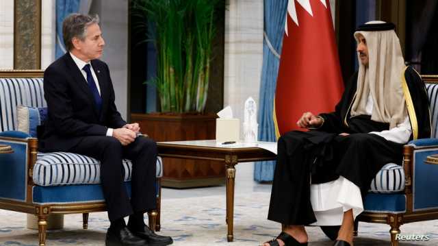 تقرير: أمير قطر اقترح خلال اجتماع مع بلينكن طرد مسؤولي حماس