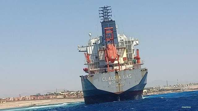 بعد جنوح سفينة محملة بالغاز.. مصر تفرض حالة الطوارئ البيئية