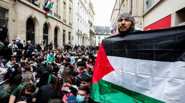 الشرطة تفض اعتصاما مؤيدا للفلسطينيين بجامعة في باريس.. والحكومة تعلق