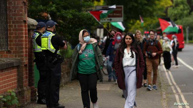 الشرطة البريطانية تعتقل طلابا من جامعة أكسفورد في اعتصام مؤيد للفلسطينيين