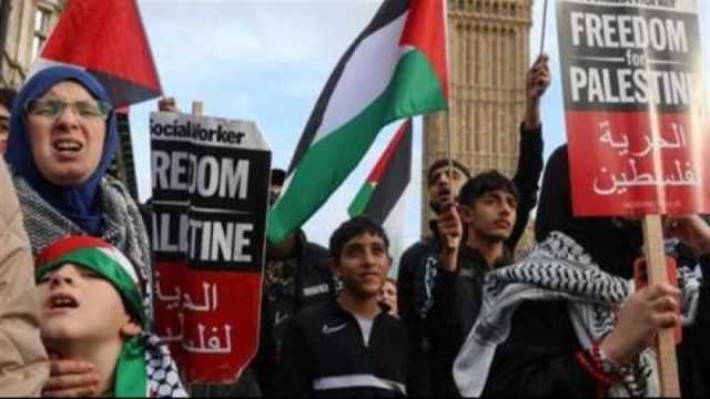 مسيرة حاشدة بأشهر شوارع لندن دعمًا لفلسطين