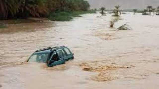 أمطار غزيرة تُغرق وادي حضرموت وتكشف عن جثة مجهولة