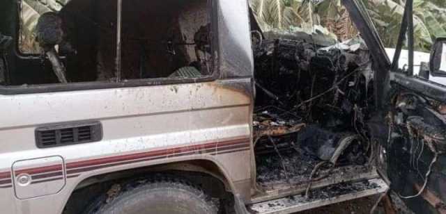 نجاة مسؤول محلي جنوبي اليمن من محاولة اختطاف وإحراق سيارته