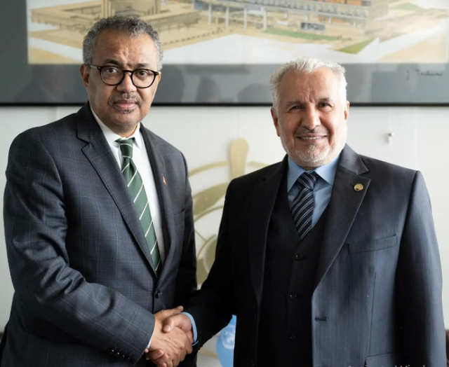 مشرف «مركز الملك سلمان» ومدير منظمة الصحة العالمية يبحثان تحديات البرامج المشتركة في غزة