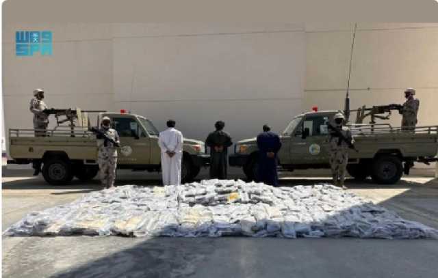 حرس الحدود يحبط محاولة تهريب أكثر من 1.6 طن من الحشيش المخدر بنجران