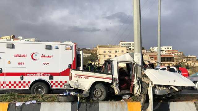 مصادر «عاجل»: إصابة طالبات ومعلمات في حادث تصادم بالباحة