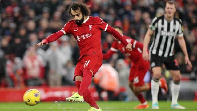 رقم قياسي واحتفال مثير من محمد صلاح بعد هدفه أمام نيوكاسل