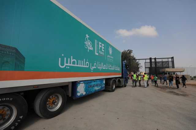 حياة كريمة تطلق 100 شاحنة جديدة لأهالي غزة بواقع 3000 طن من المساعدات